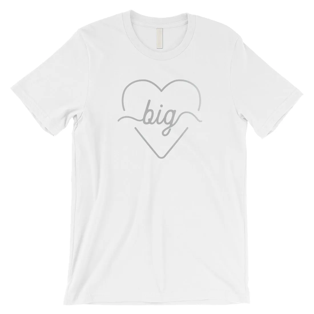 Big Little Line Heart-SILVER Mens T-Shirt Meaningful Sisterhood