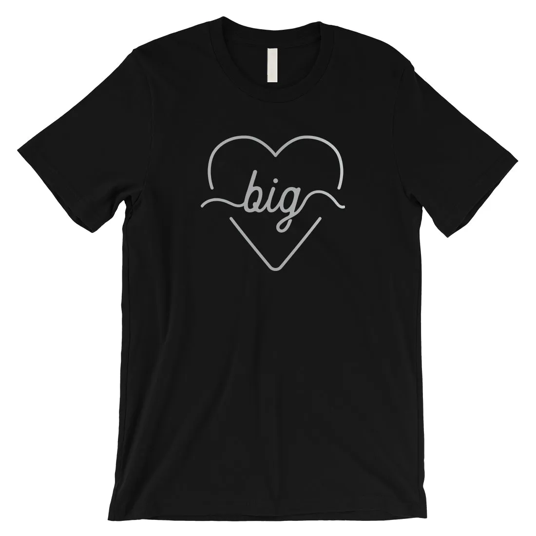 Big Little Line Heart-SILVER Mens T-Shirt Meaningful Sisterhood