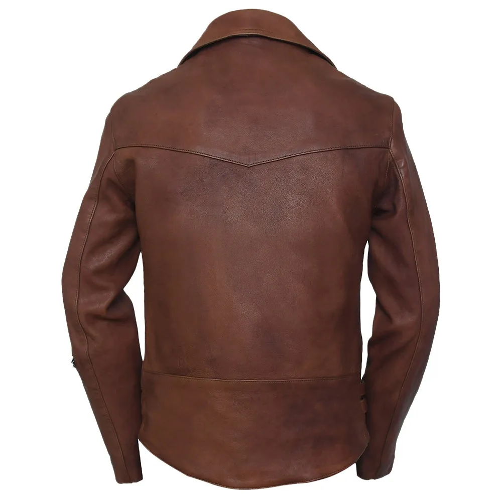 Frisco Motorcycle Easy Rider Brown Leather Jacket