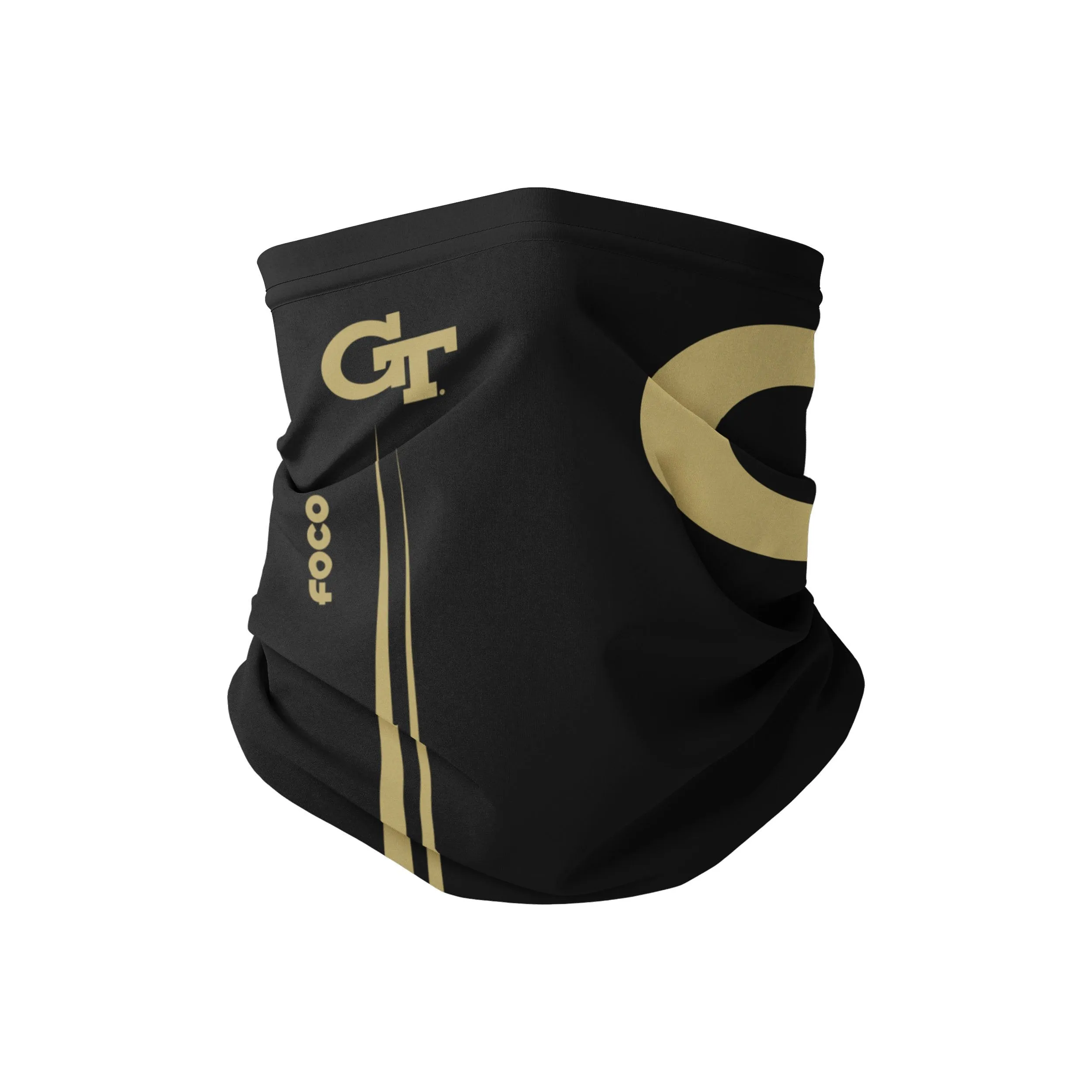 Georgia Tech Yellow Jackets  NCAA On-FIeld Sideline Logo Black Gaiter Scarf