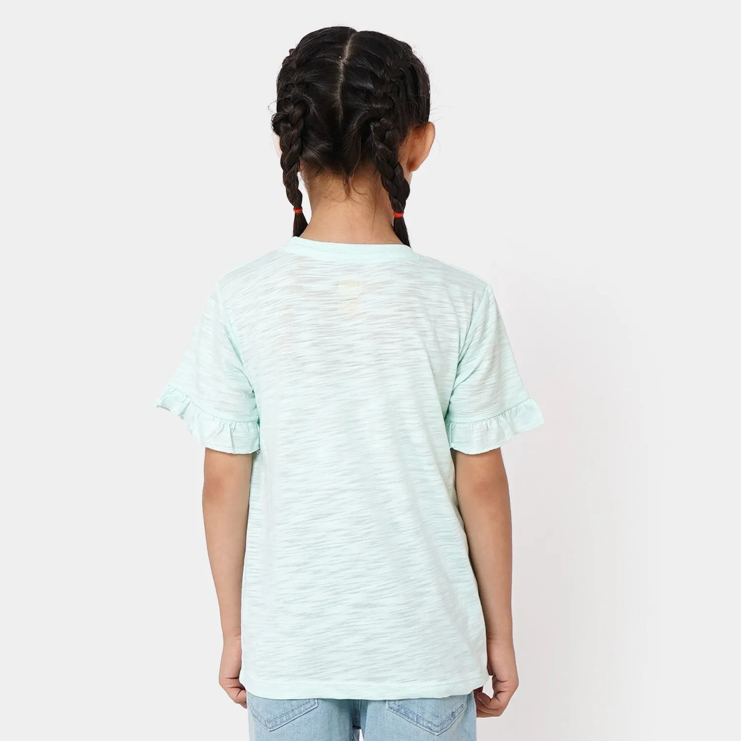 Girls T-Shirt Love - Light Blue