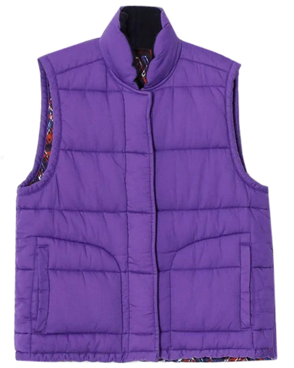 Ikat Purple Reversible Hunter Puffer Vest