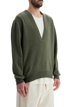 Lemaire Deep V-Neck Pullover Sweater