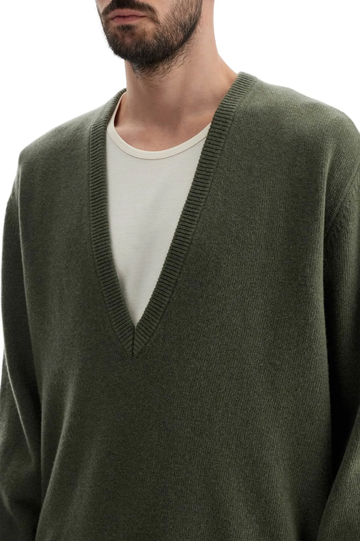 Lemaire Deep V-Neck Pullover Sweater