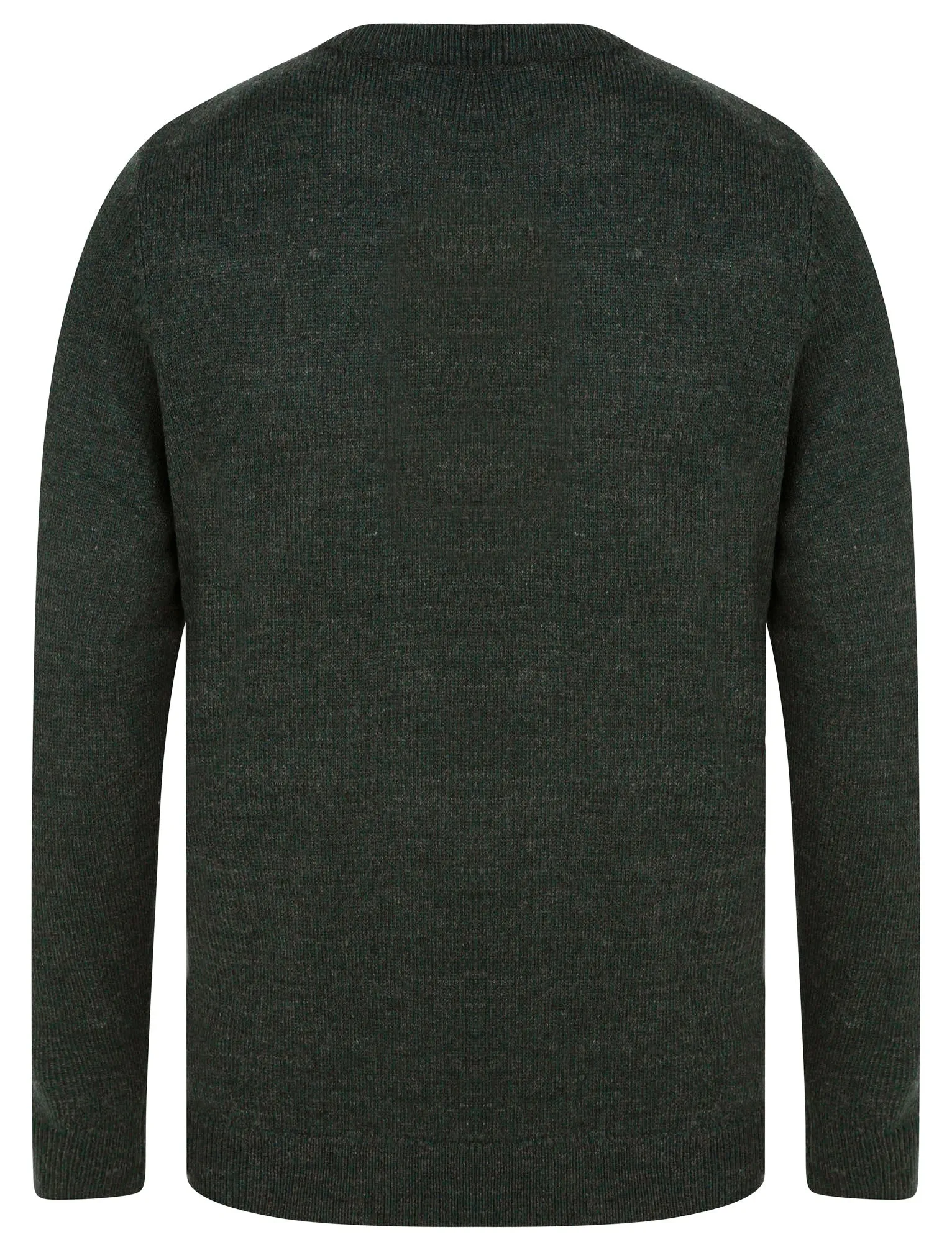 Lindsay (2 Pack) Marled Knitted Crew Neck Jumpers in Blue Twist / Green & Charcoal Twist - Kensington Eastside