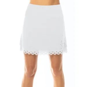 Lucky in Love Rising Star Golf Skort 17.5" - White