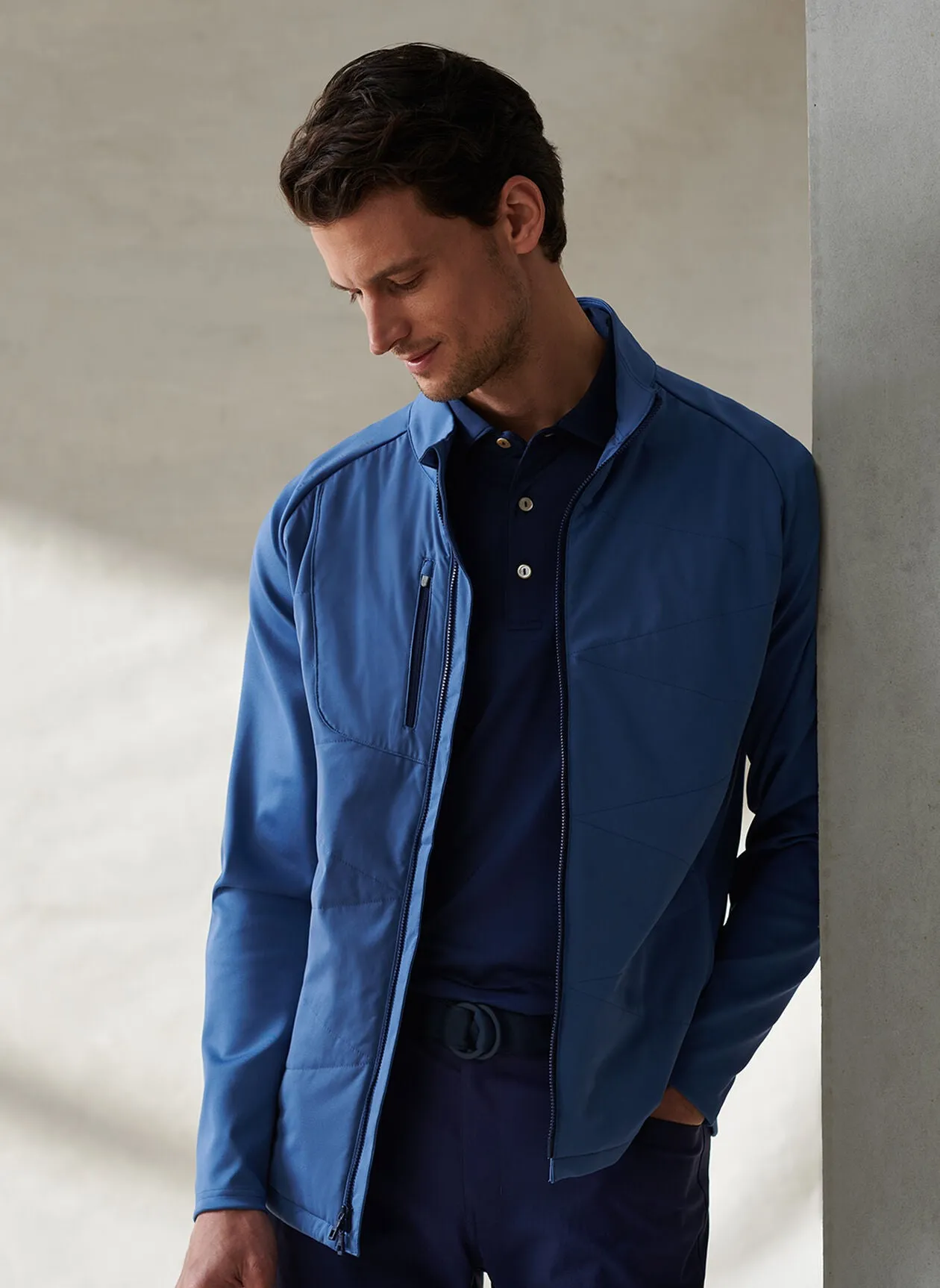 Merge Hybrid Jacket in Astral Blue by Peter Millar