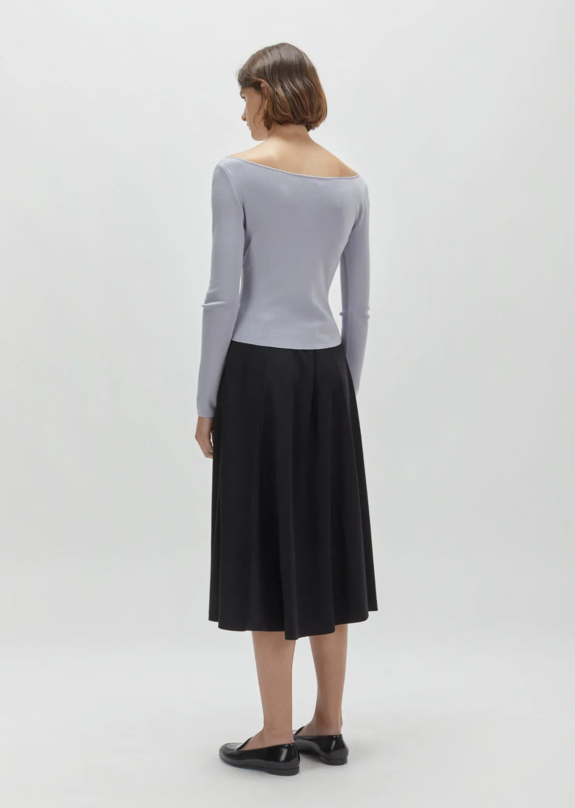 Merino & Silk V-Neck Sweater