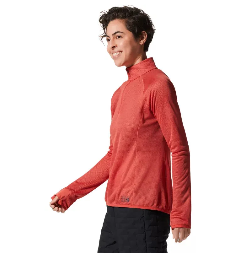 Mountain Hardwear Women's AirMesh 1/2 Zip Pullover - Calla - XL