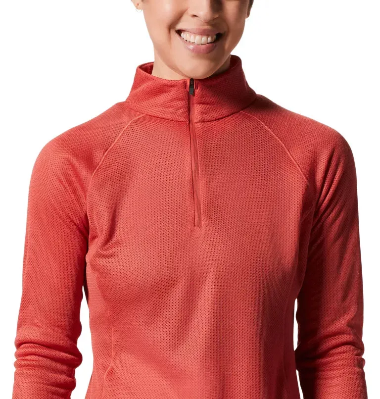 Mountain Hardwear Women's AirMesh 1/2 Zip Pullover - Calla - XL