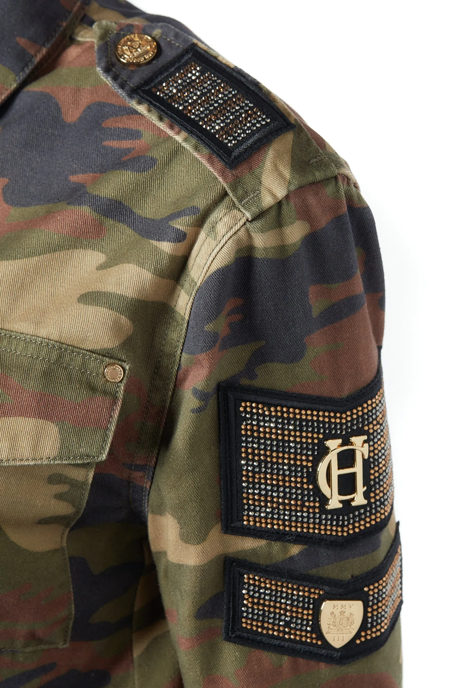 Premium Artillery Jacket (Washed Camo)