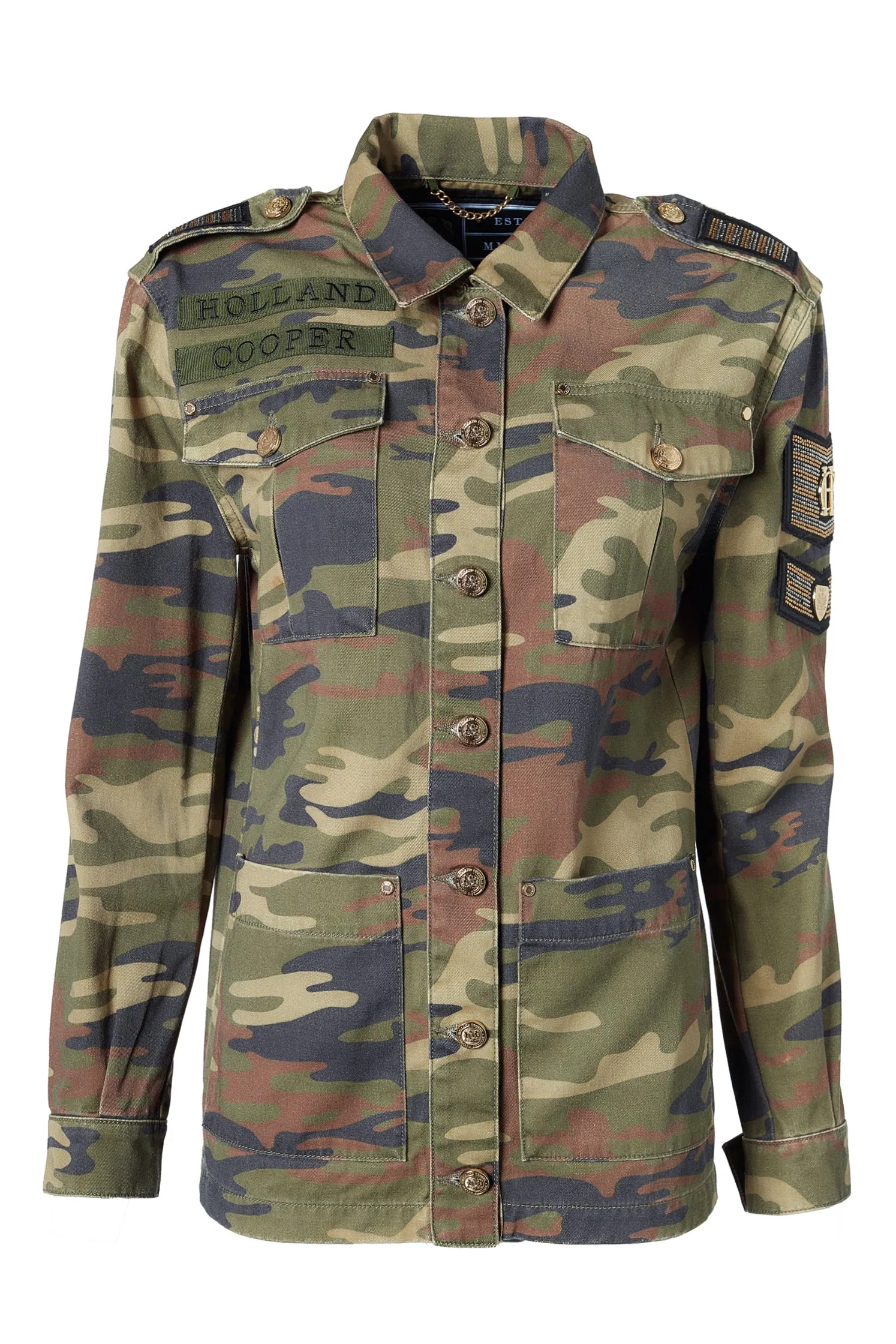 Premium Artillery Jacket (Washed Camo)