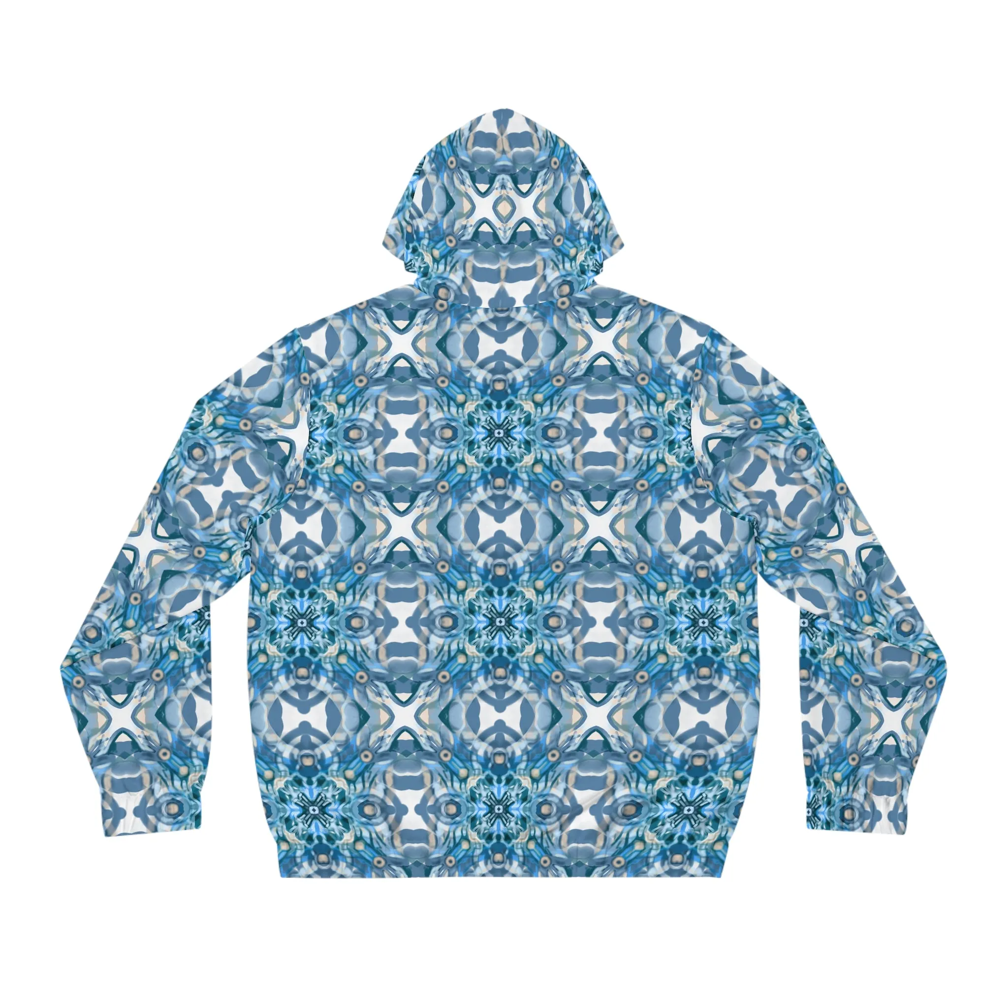 “Ripple” - All Over Graphic Zip-Up Hoodie by Artist David Hilborn