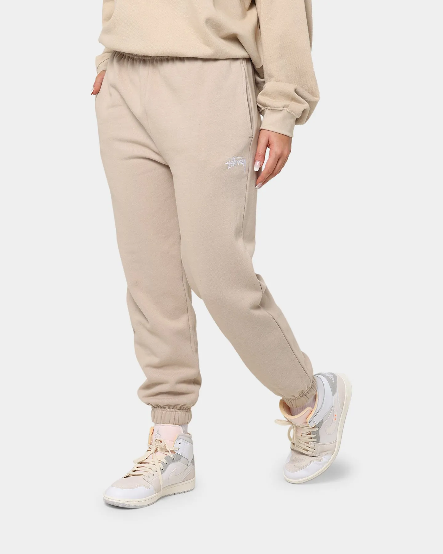 Stussy Women's Stock High-Waist Trackpants Smoke