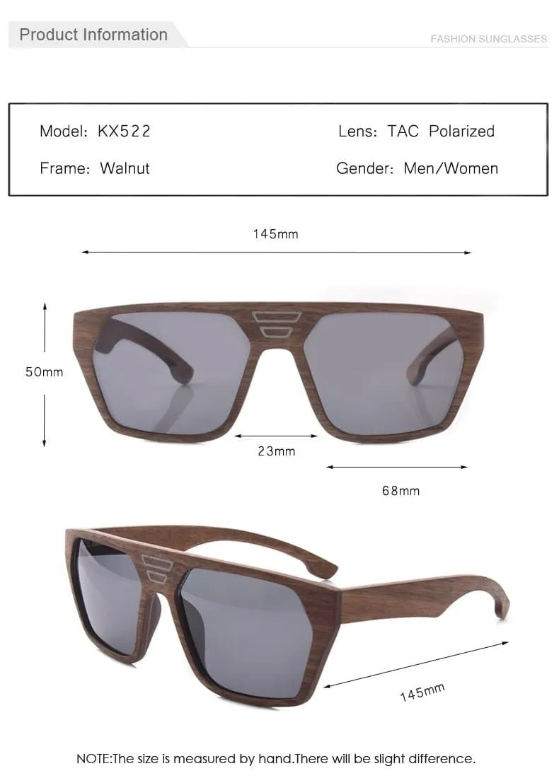 Unique Y2K Wood Sunglasses