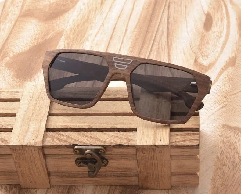 Unique Y2K Wood Sunglasses