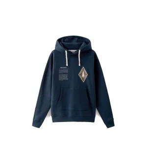 U.S. Trails Hoodie in Pure Cotton 'Melton Blue'