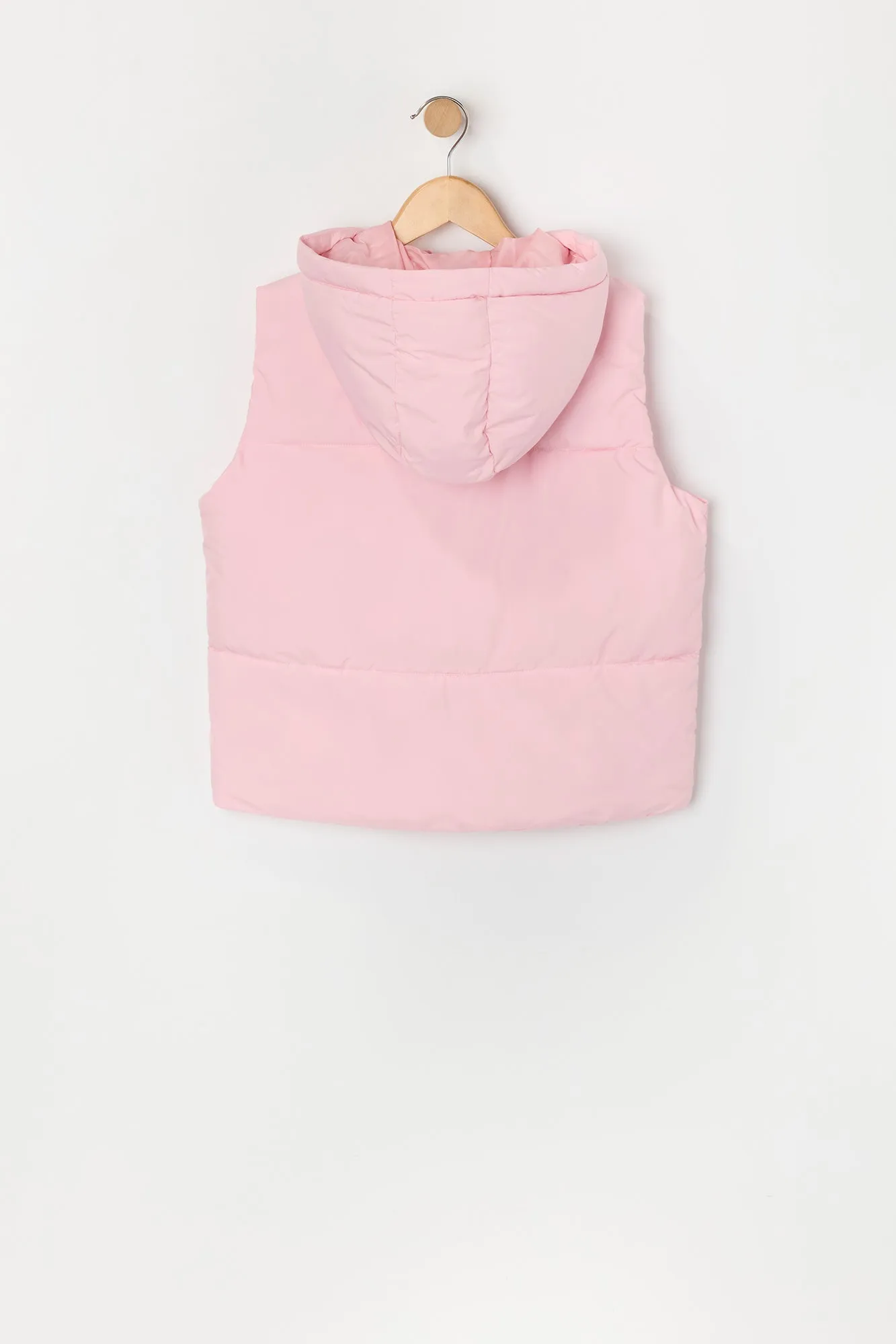 Veste bouffante à capuchon pour fille